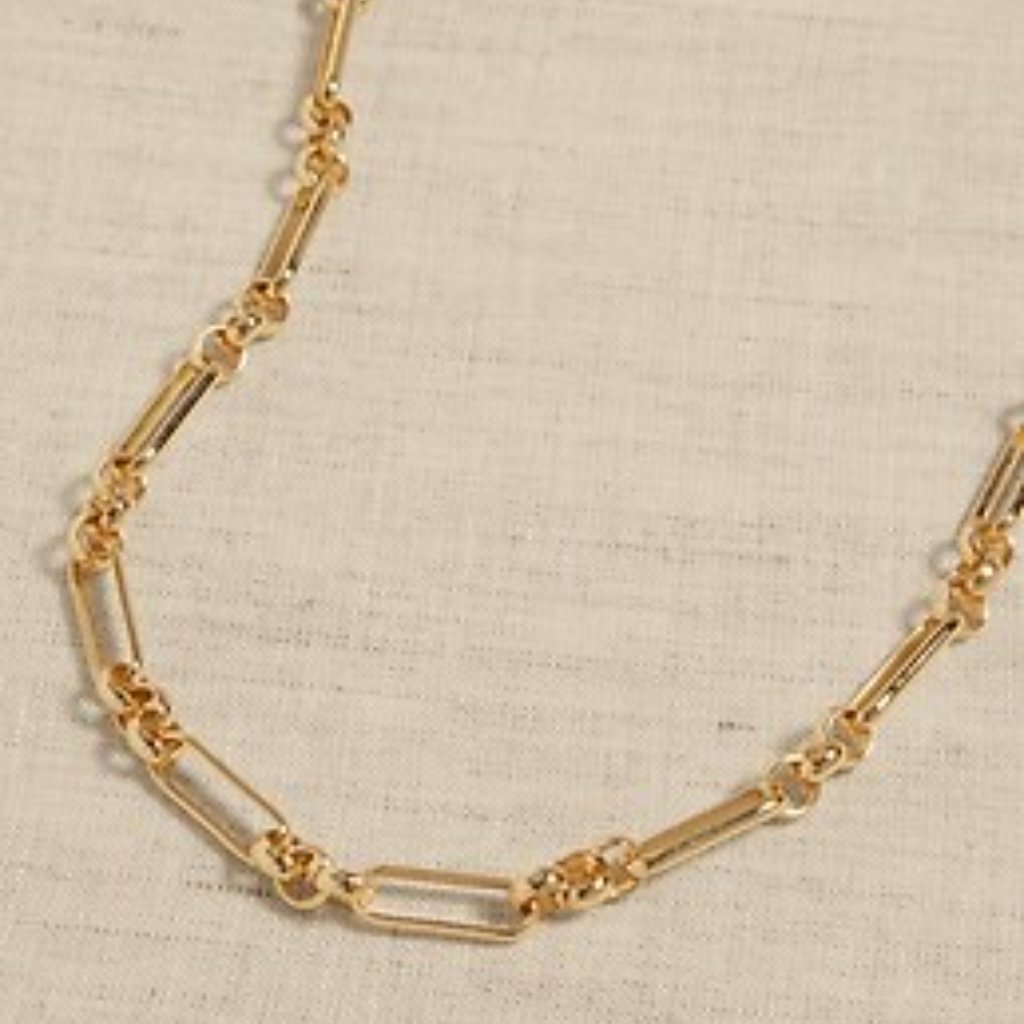 Banana Republic Gold Tone Chain Link Necklace/Nwt